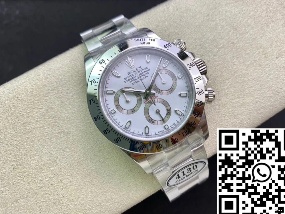 Factory Rolex 116520LN White Clean Cosmograph Dial Daytona 0401